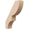 Ekena Millwork 3-inch W x 10-inch D x 14-inch H Ridgewood Rough Cedar Woodgrain TimberThane Knee Brace, Primed BRCUR03X10X14RIDRCPR - alternate 1
